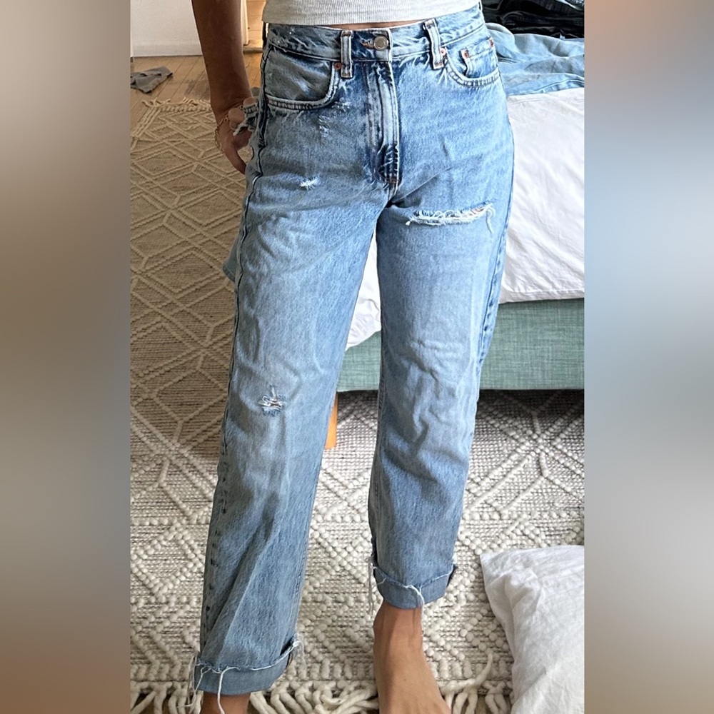 Zara ripped jeans